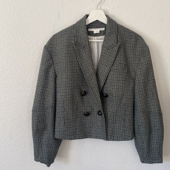 Veronica Beard Cropped Wool Blazer Jacket - Picture 3 of 11